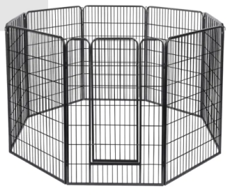 Durable Metal Construction Play Pen for Dogs