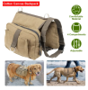 Cotton Canvas Dog Backpack Saddle Bag for Dog