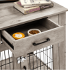 Dog Crate End Table with Drawer