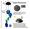 Solar Powered Lighted Paw Print Wind Chime