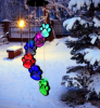 Solar Powered Lighted Paw Print Wind Chime