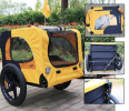 Heavy Duty Bicycle Trailer for Dogs - Yellow