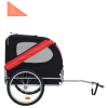 Sturdy Red and Black Bicycle Trailer for Dogs