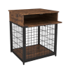 Wooden Dog Crate - Nightstand