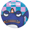 Crabby Tooth Monster Round Cat and Dog Mat