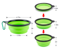 BPA Free Silicone Dog Bowls 4 pcs