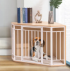 Wood and Metal Corner Dog Crate and Kennel