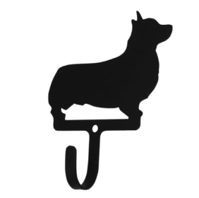 Corgi Wrought Iron Wall Hook