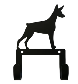 Doberman Wrought Iron Wall Hook