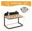 Adjustable Raised Dog Food and Water Station