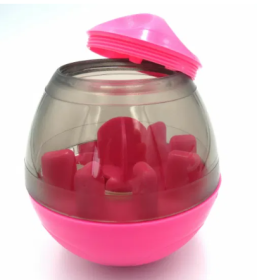 Tumbler Treat Dispenser Dog Toy - Pink