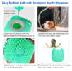 Dog Shampoo Brush with Silicone Bristles