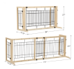 Freestanding Wooden Gate for Dogs