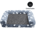 Ultra Comfy Gray Star Bed for Small Dogs