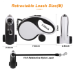 QKAMOR Retractable Dog Leash with Poop Bags Holder