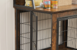 Furniture Dog Crate Table with Shelves