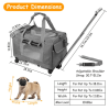 Convertible Rolling Dog Carrier with Handle