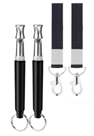 Adjustable Pitch Whistle for Dog Training 2 pack