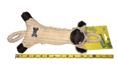 Jute Rope Plush Cow Dog Toy