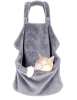 Plush Velvet Apron Style Cat or Small Dog Carrier