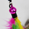 Feathered Bird Cat Teaser Tether and Rod