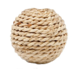 Rattan Woven Bell Ball Feather Funny Cat Toy