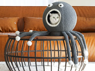 Bed for Cats Nest Playhouse Octopus Shape