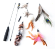 Fun Feather Pole Cat Teaser Toy Multi-Pack