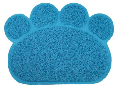 Easy to Clean Paw-Shape Cat Litter Box Mat