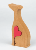 Special Wooden Love for Dogs Heart Ornament