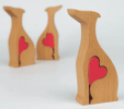 Special Wooden Love for Dogs Heart Ornament