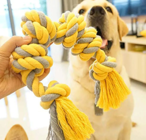 Teeth Grinding Cotton Rope Toy for Dogs