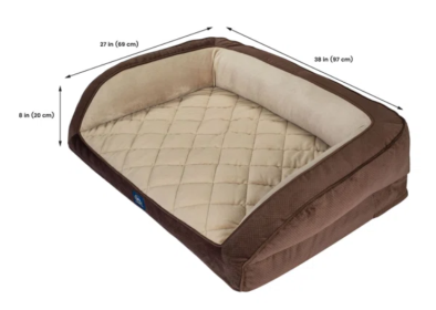 Serta Memory Foam Quilted Ortho Dog Bed Large