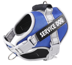 No Pull Breathable Service Dog Harness (Color2: Blue, size: X Small)