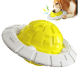 Interactive Flying Saucer Dog Toothbrush Toy