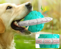 Interactive Flying Saucer Dog Toothbrush Toy