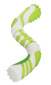 Pet Life 'Denta-Twist' Durable Dental Chew Toy (Color2: Green)