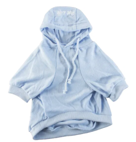 French Terry Dog Hoodie (Color2: Sky Blue, size: X Small)