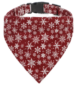 Christmas Bandana and Collar for Dogs (Color2: Red, size: X Small)