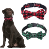 Christmas Snowflake Bowtie Dog Collar