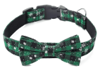 Christmas Snowflake Bowtie Dog Collar