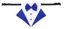 Wedding Suit Dog Collar Triangle Scarf and Drool Towel