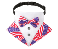 Wedding Suit Dog Collar Triangle Scarf and Drool Towel