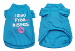 Free Kisses Cotton T-Shirt for Dogs