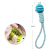 Hemp Rope and Rubber Treat Ball For Dogs