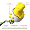 Dinosaur in Egg Doggie Toothbrush Chew Toy