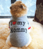 Cute Love Sweater for Small Dogs