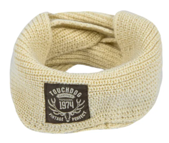 'Touchdog' Knitted Winter Scarf for Dogs (Color2: Beige)