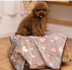 Colorful Hearts and Paw Prints Blanket for Dogs