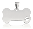 Bone Shape Pendant for Dog or Cat Collars